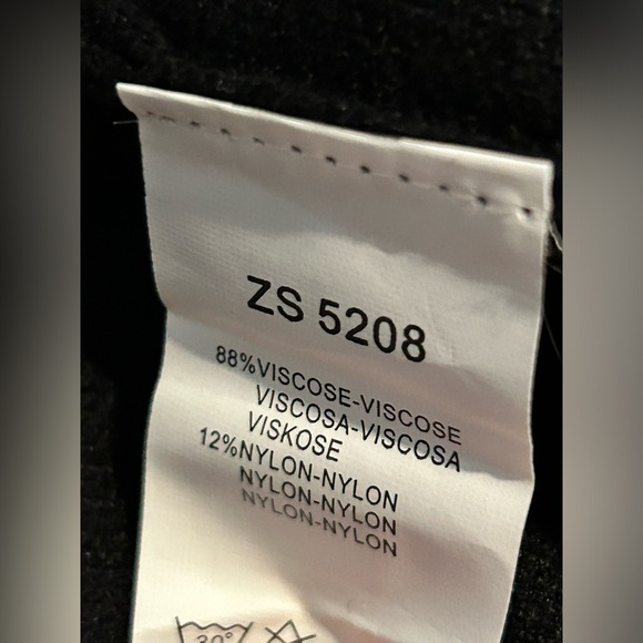 Z Studio Black and Cream Women's Cardigan Size Medium - Picture 4 of 4